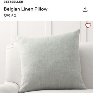 Pottery Barn Bestseller Belgian Linen pillow covers (4; no insert included)